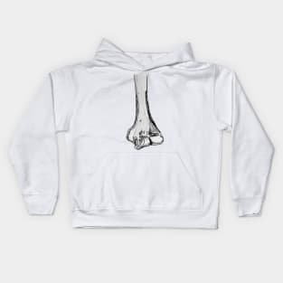 Humerus Pen and Ink Drawing Kids Hoodie